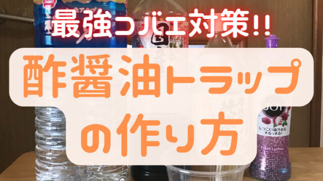 簡単撃退 手作りコバエ対策 ホイホイ酢醤油トラップ の作り方えもにっき